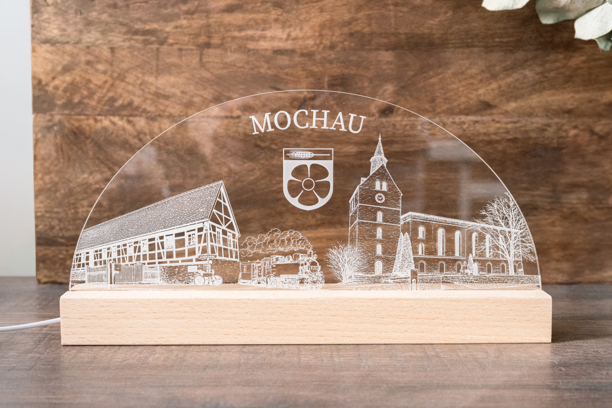 Individuelle LED Acrylglas-Lampe nach Kundenwunsch – mit Logo, Motiv, Text & Wunschform